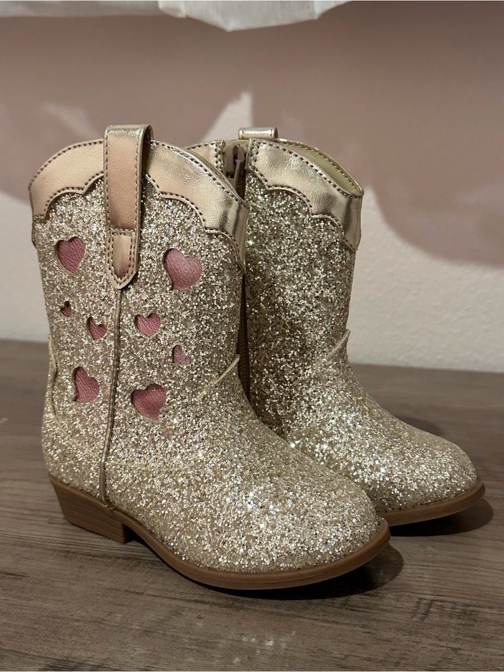 Kids Glitter Cowgirl Boots
